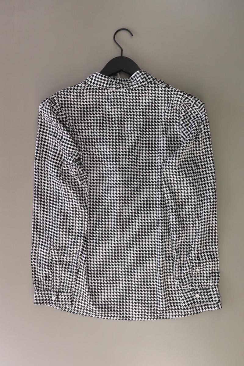 Marco Pecci Schluppenbluse Gr. 40 hahnentritt Langarm schwarz aus Polyester