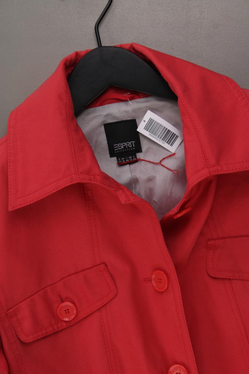 Esprit Collection Übergangsjacke Gr. 42 rot aus Baumwolle