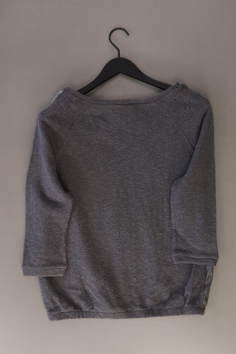 Cartoon Feinstrickpullover Gr. 38 silber aus Baumwolle