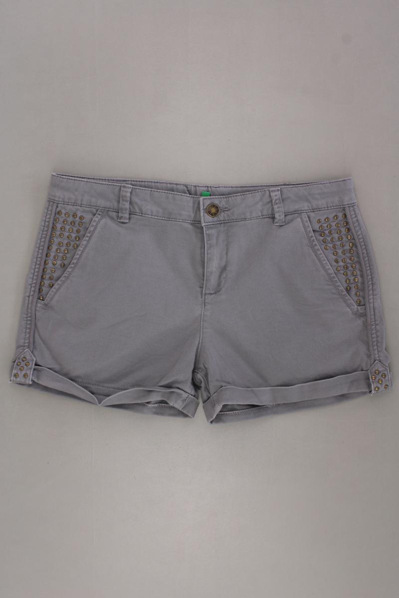 United Colors of Benetton Hotpants Gr. M grau aus Baumwolle