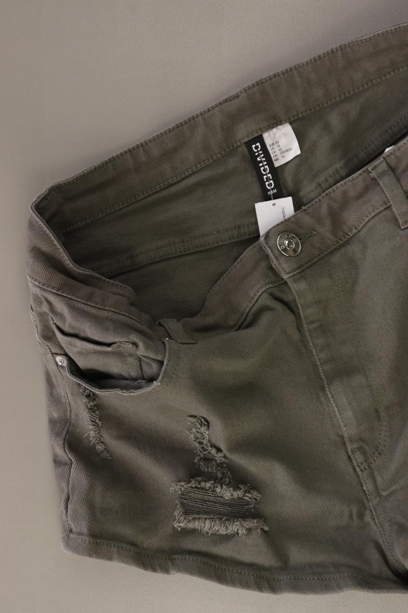 H&M Divided Shorts Gr. 42 olivgrün aus Baumwolle