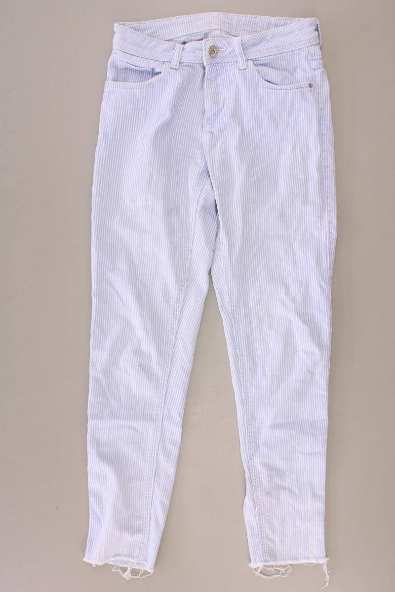 Zara 7/8 Jeans Gr. 34 gestreift blau