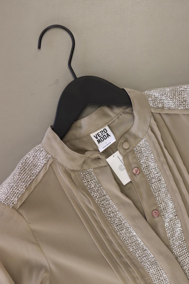 Vero Moda Langarmbluse Gr. S grau aus Polyester