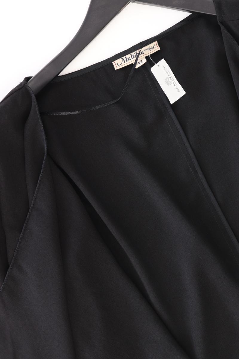 Multiblu Cardigan Gr. 42 Langarm schwarz aus Polyester
