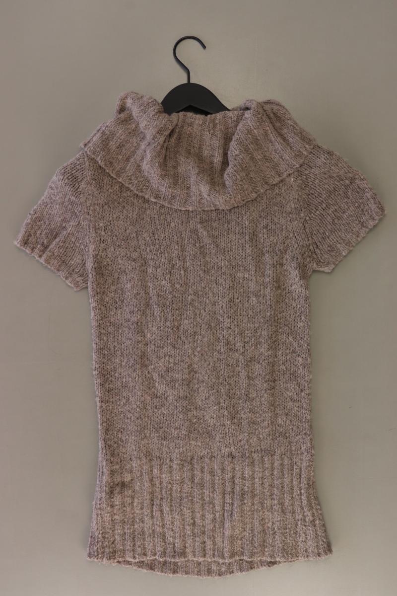 Strickshirt Gr. M Kurzarm braun aus Polyacryl