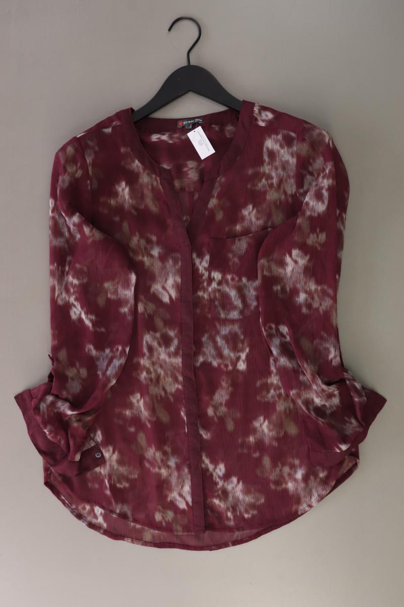 Street One Classic Bluse Gr. 40 3/4 Ärmel lila aus Polyester