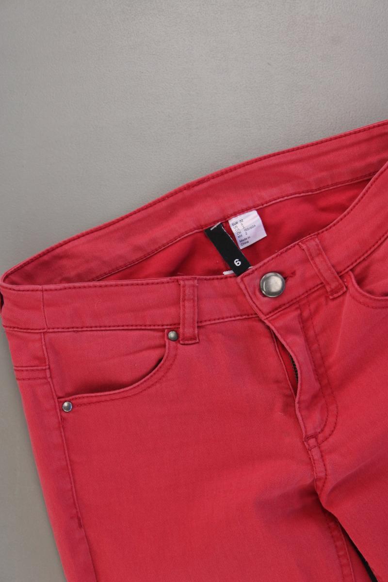 H&M Skinny Jeans Gr. 32 pink aus Baumwolle