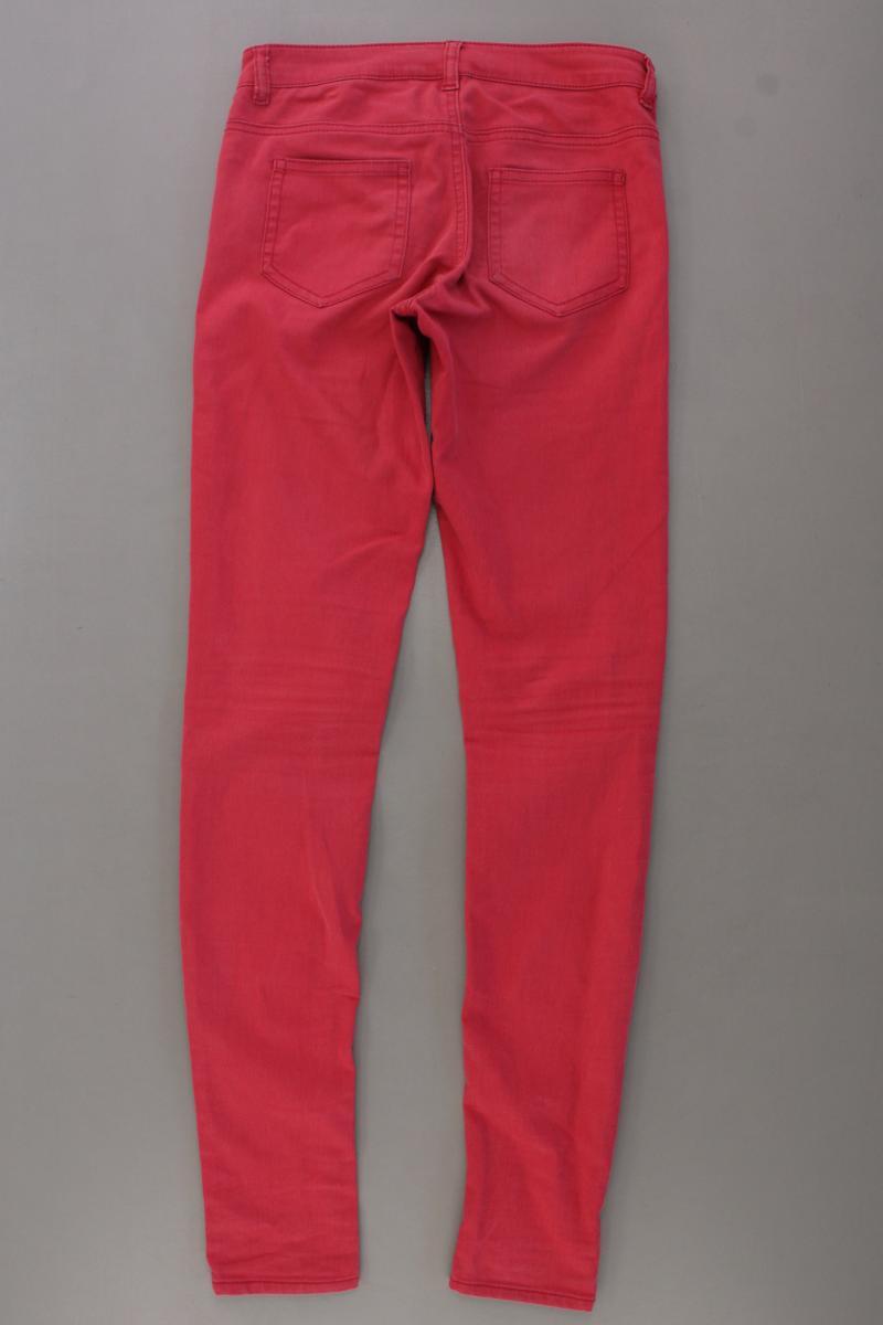 H&M Skinny Jeans Gr. 32 pink aus Baumwolle