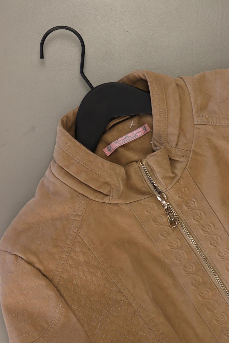 Himmelblau Kunstlederjacke Gr. 36 neuwertig braun aus Polyurethan
