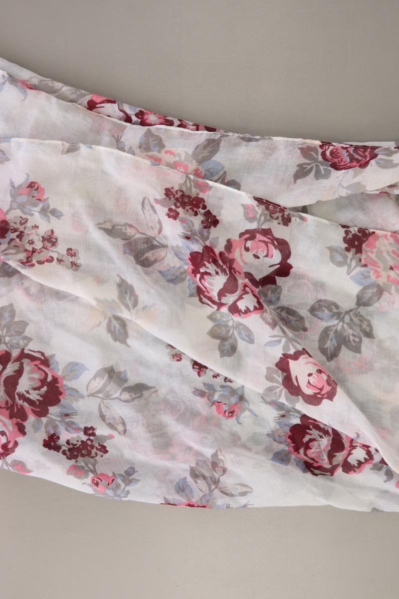 Tuch mit Blumenmuster grau