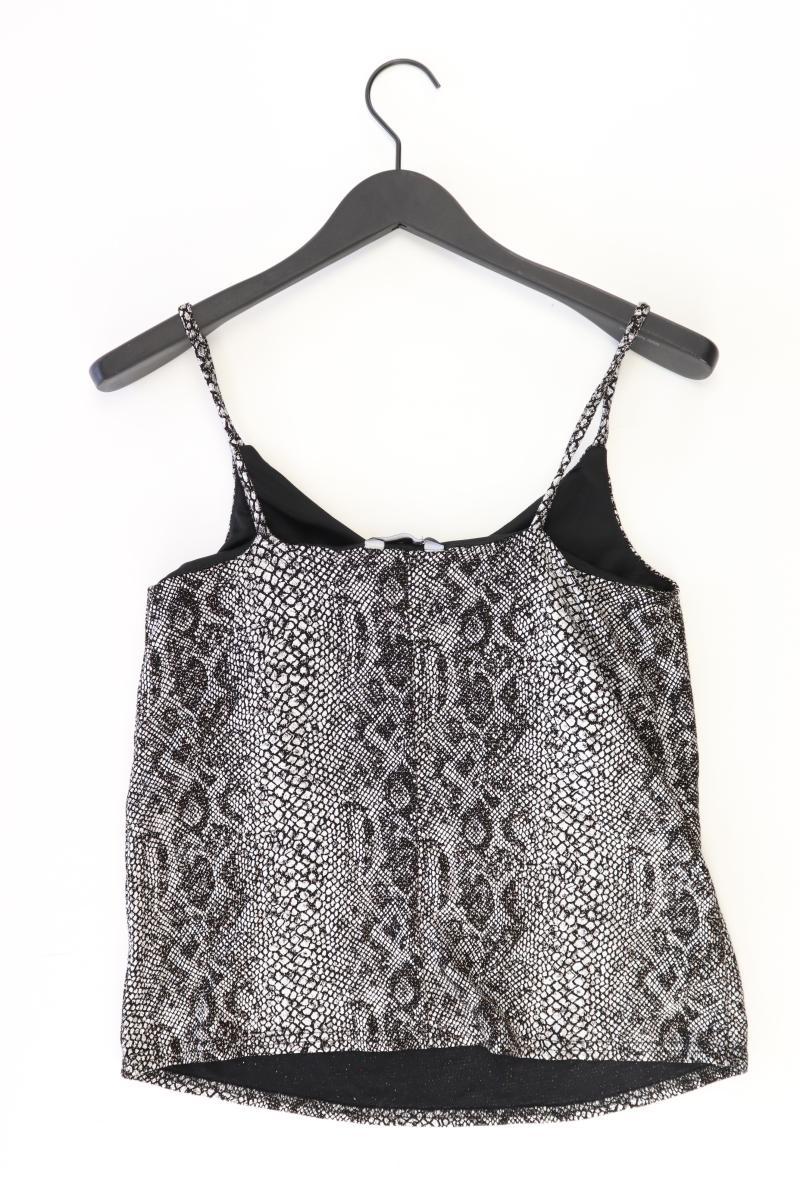 New Look Glitzerndes Top Gr. 36 mit Tierdruck mit Glitzer silber