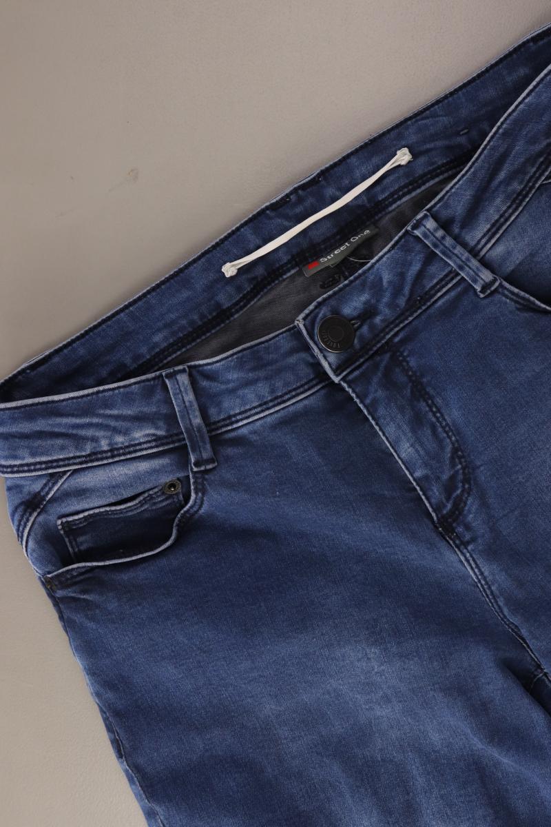 Street One Straight Jeans Gr. W27 blau aus Baumwolle