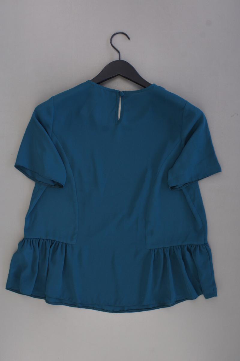 Atmosphere Bluse Gr. 38 Kurzarm blau aus Polyester