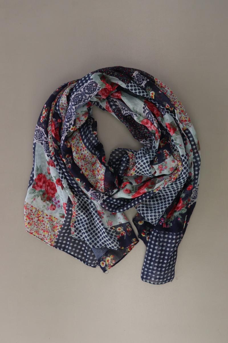 Tuch mit Blumenmuster blau
