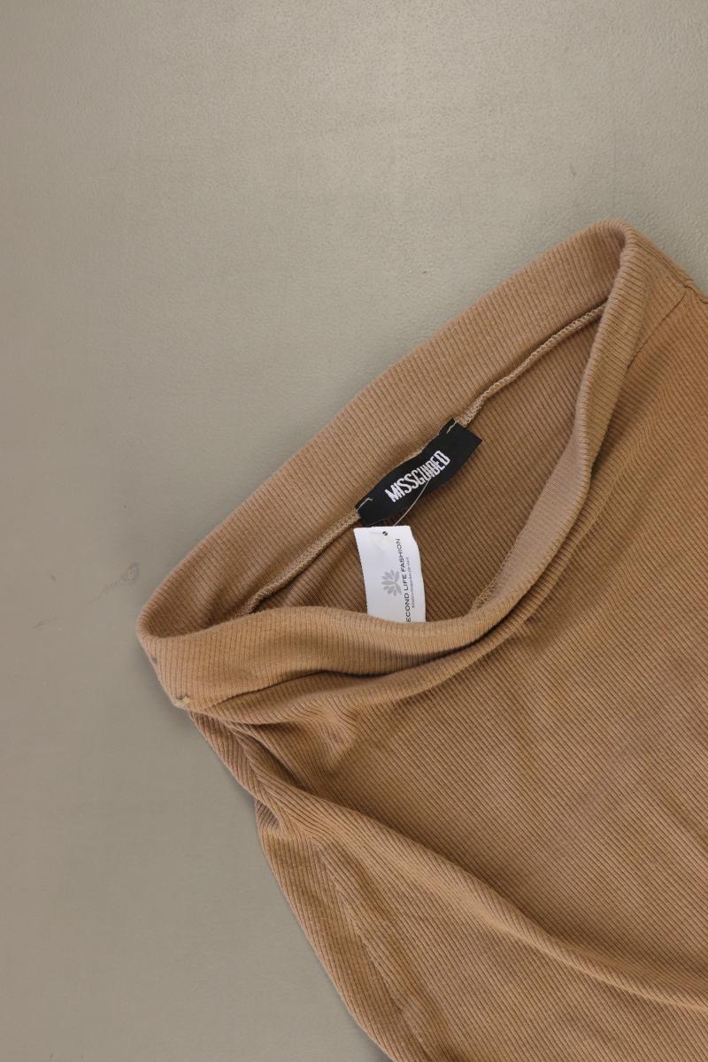 MISSGUIDED Stretchrock Gr. 36 braun aus Polyester