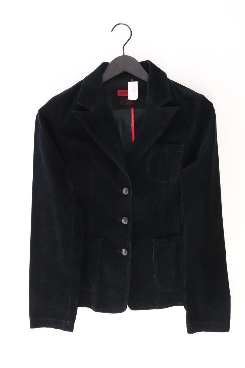 Street One Cordblazer Gr. 40 schwarz aus Baumwolle