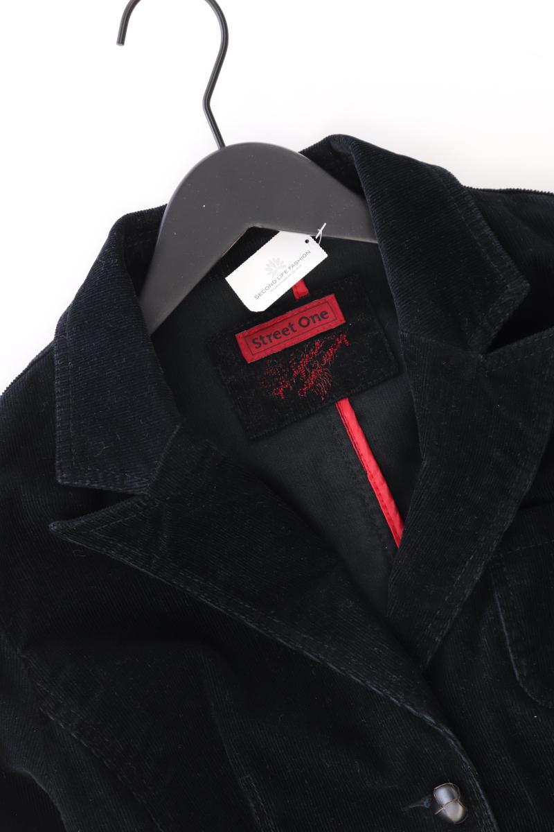Street One Cordblazer Gr. 40 schwarz aus Baumwolle