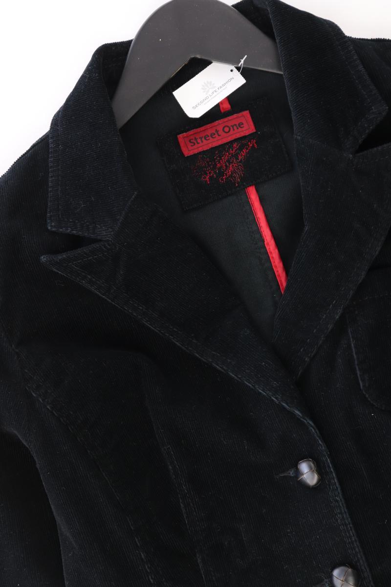Street One Cordblazer Gr. 40 schwarz aus Baumwolle