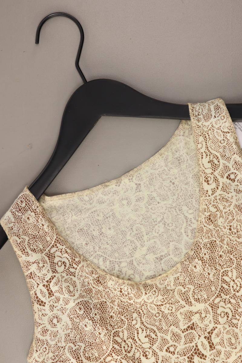 Trägertop Gr. S creme aus Baumwolle