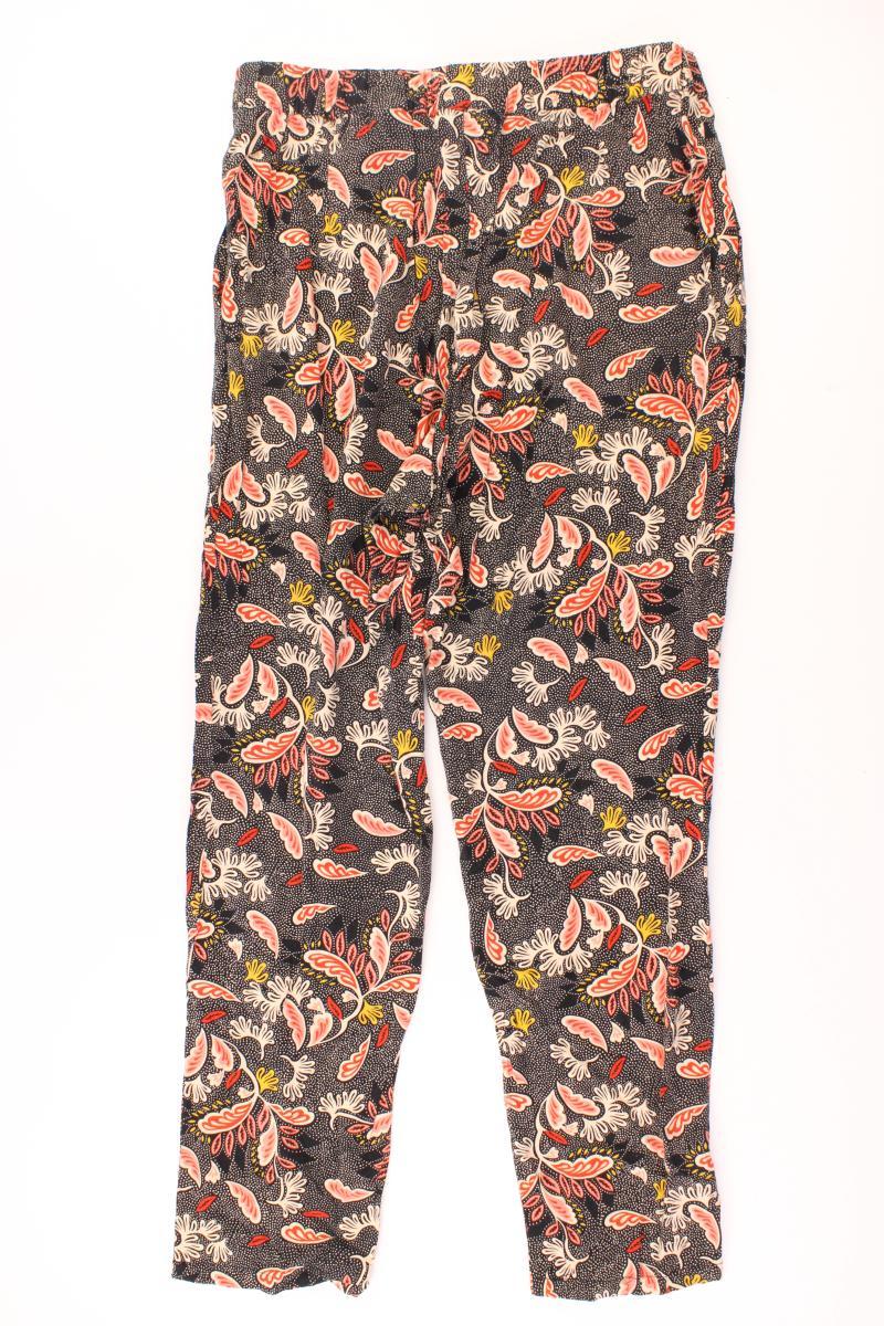 Hose Gr. 40 mit Blumenmuster mehrfarbig aus Viskose