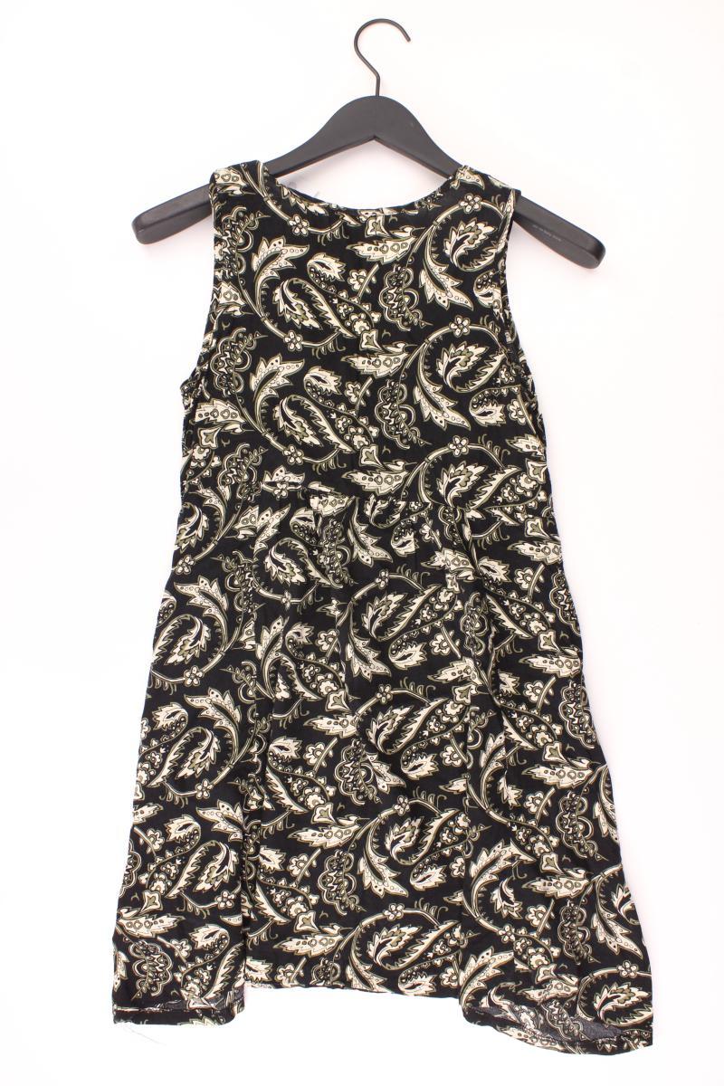 Apricot Trägerkleid Gr. S mit Paisleymuster Ärmellos schwarz aus Viskose