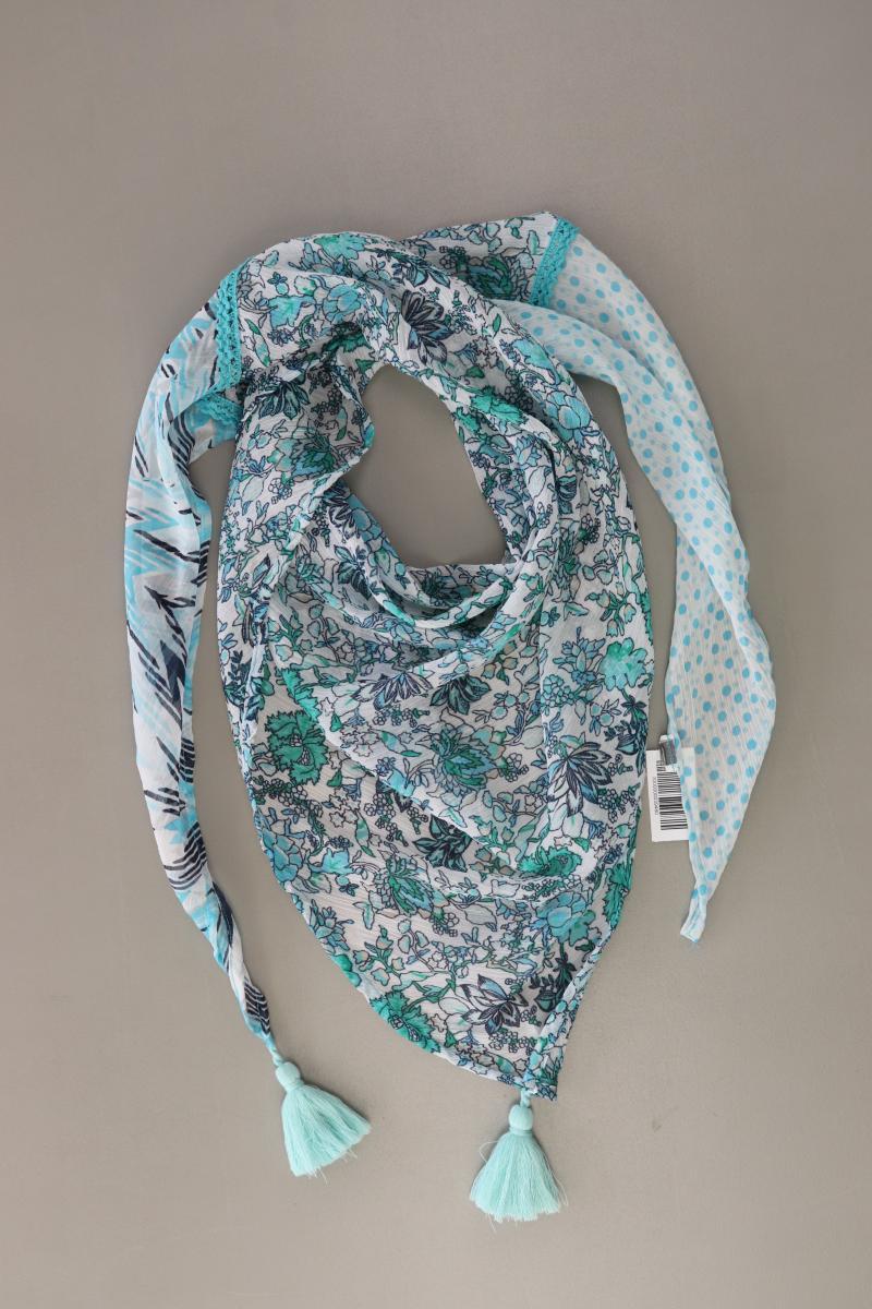 Tuch mit Blumenmuster blau