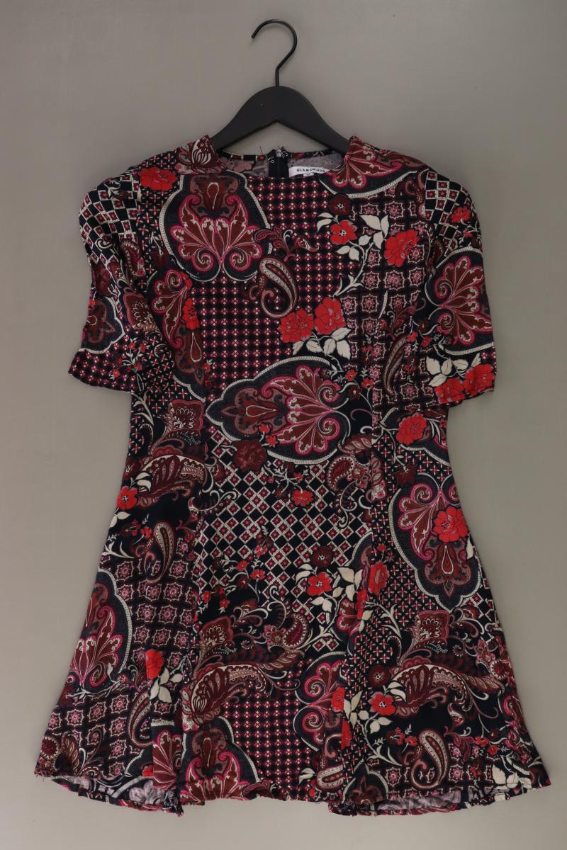 Glamorous Kurzarmkleid Gr. XS mit Blumenmuster rot aus Viskose