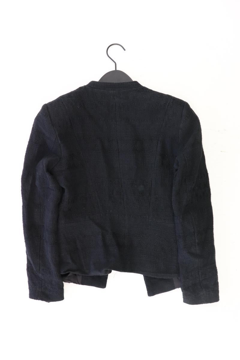 H&M Bouclé Jacke Gr. 38 schwarz aus Baumwolle