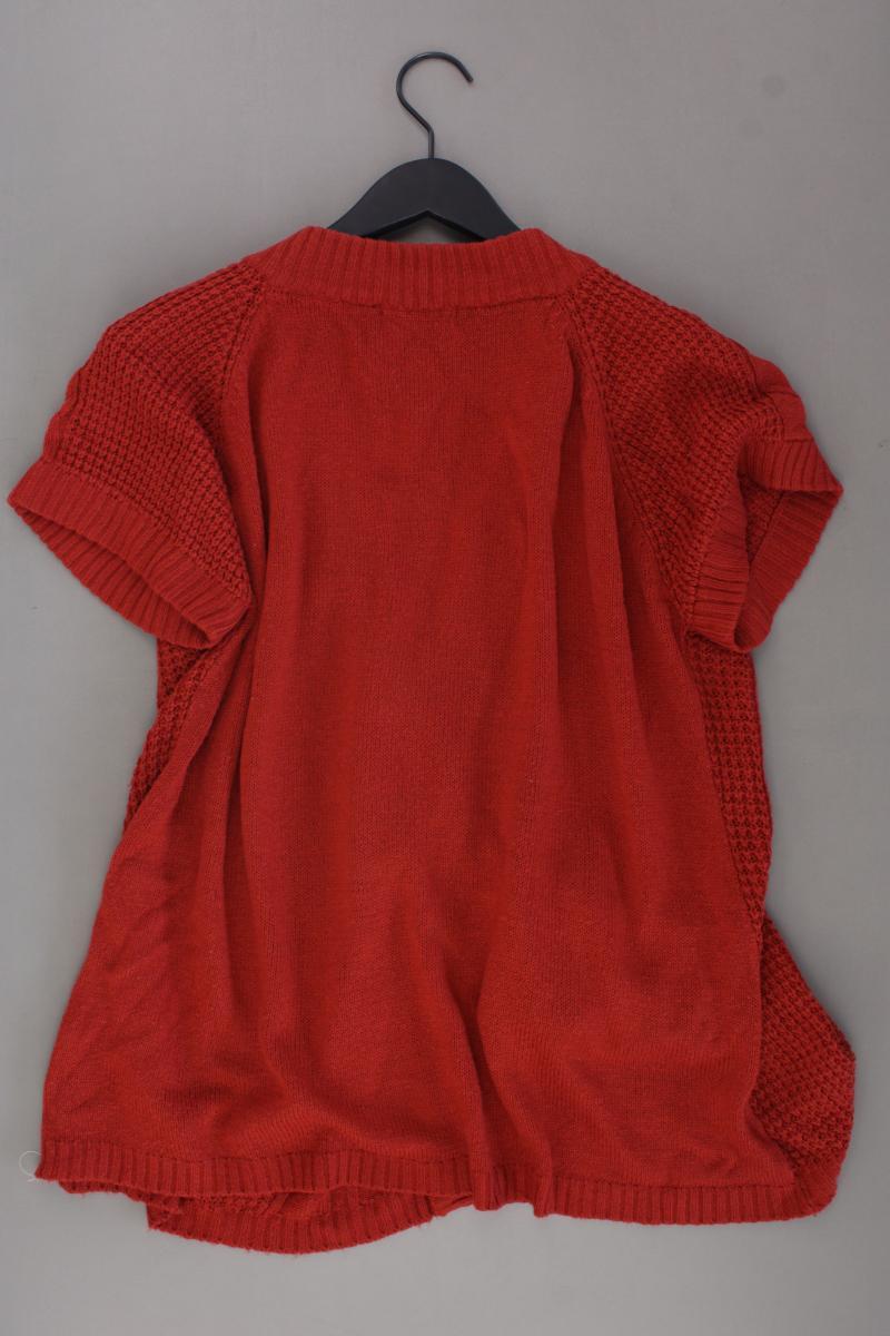 MARK ADAM Strickjacke Gr. 46 Kurzarm orange aus Polyacryl