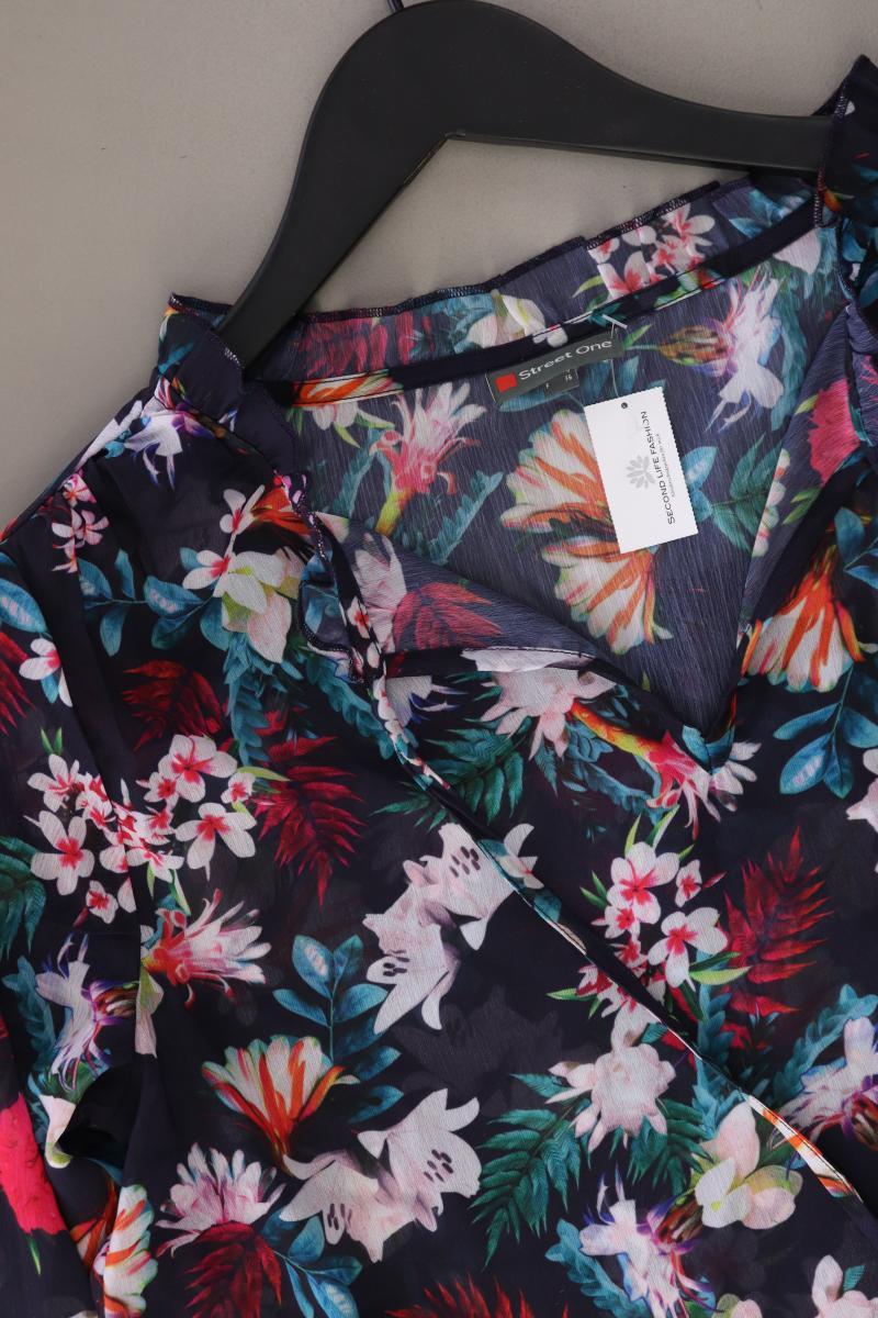 Street One Langarmbluse Gr. 34 mit Blumenmuster mehrfarbig aus Polyester