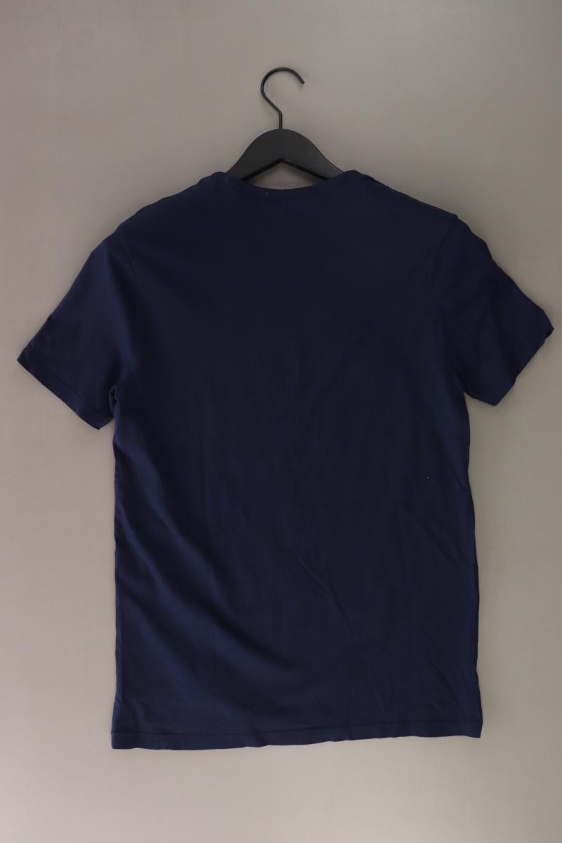 Tom Tailor Printshirt für Herren Gr. S Kurzarm blau