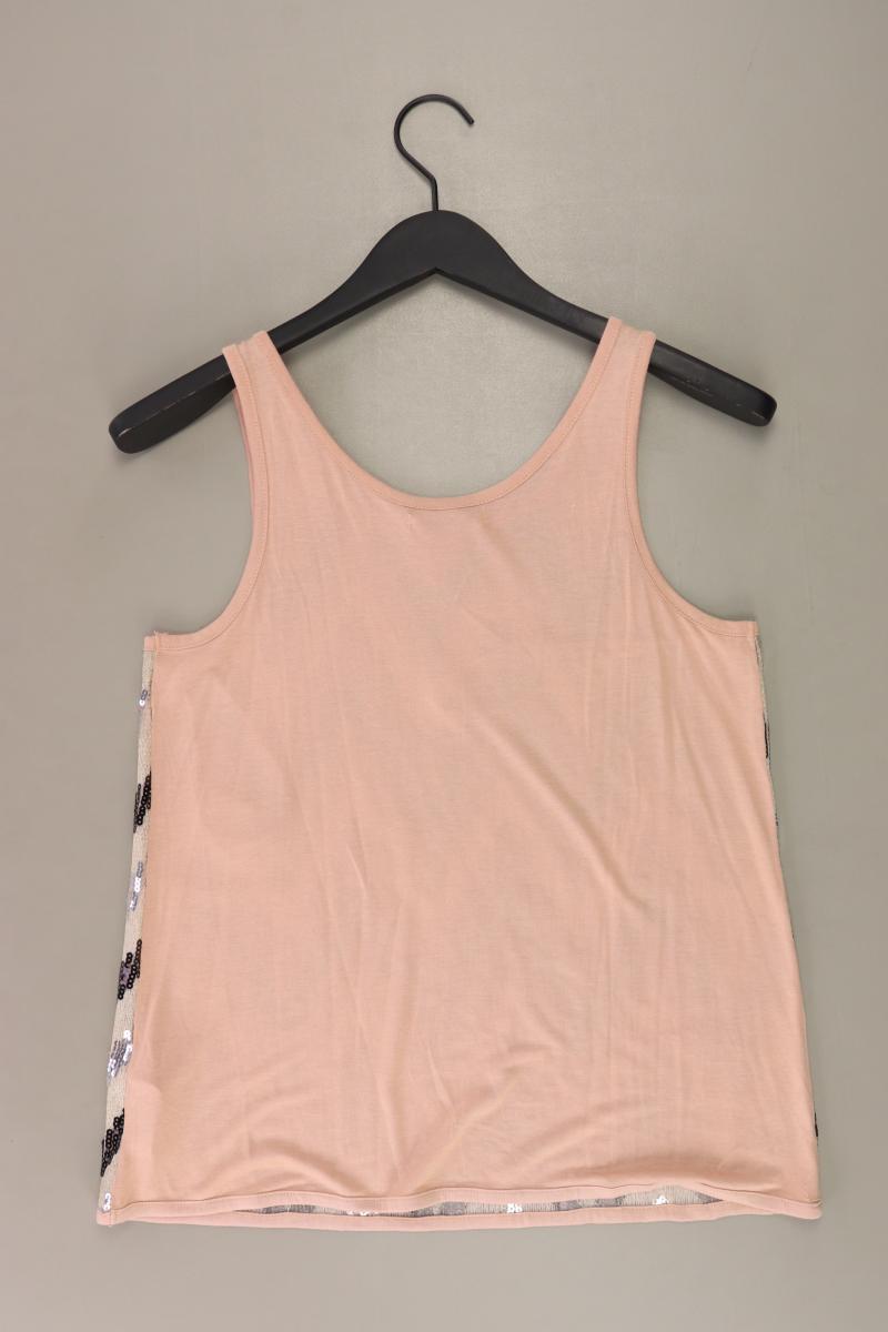 Pieces Trägertop Gr. XS mit Pailletten creme