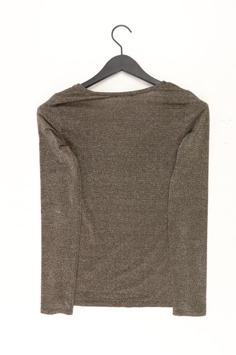 TEZENIS Longsleeve-Shirt Gr. M Langarm mit Glitzer gold