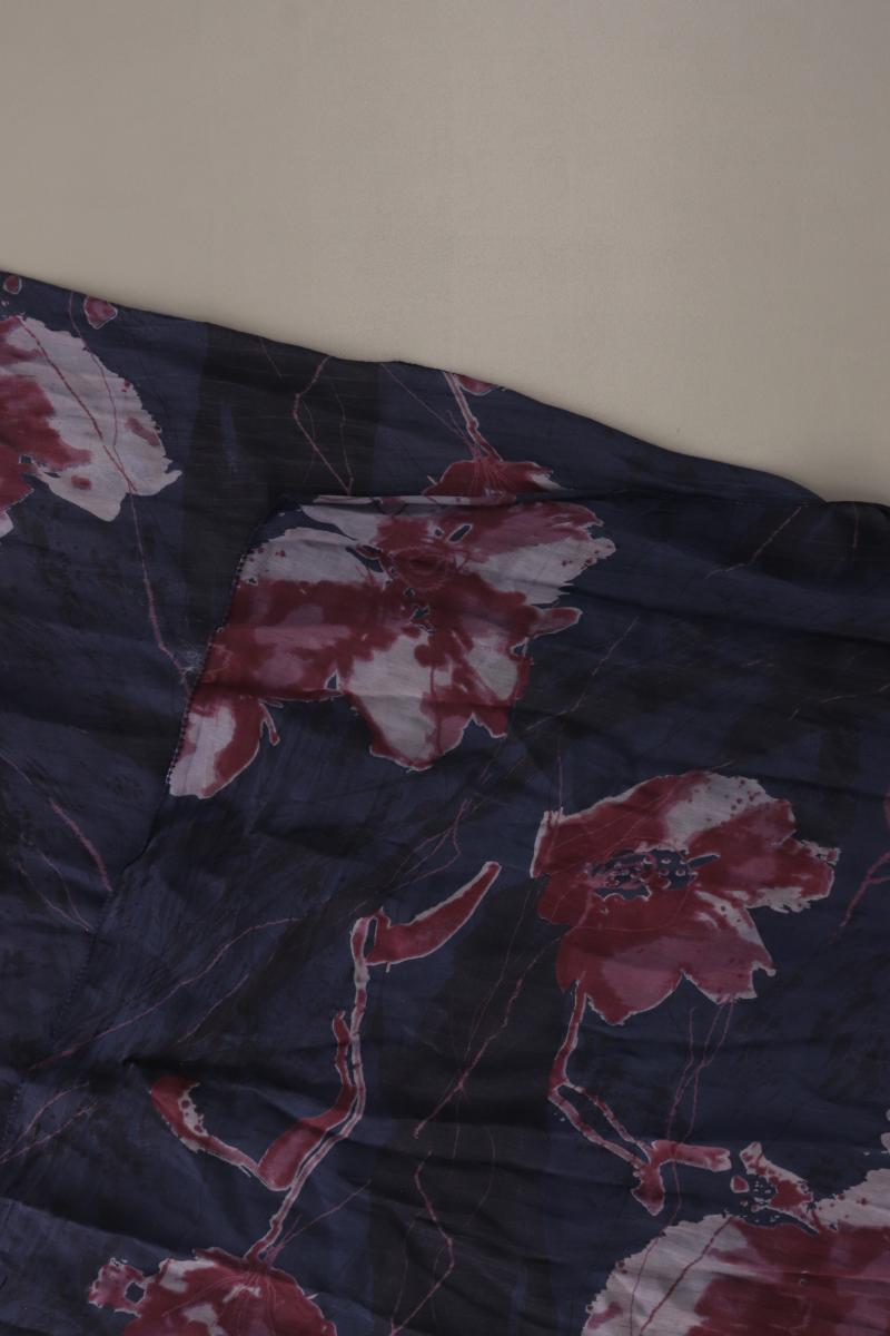 Tuch mit Blumenmuster blau