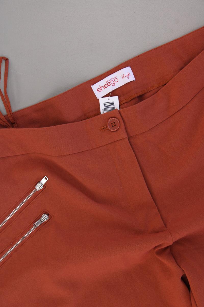 sheego Hose Gr. Langgröße 100 orange aus Polyester