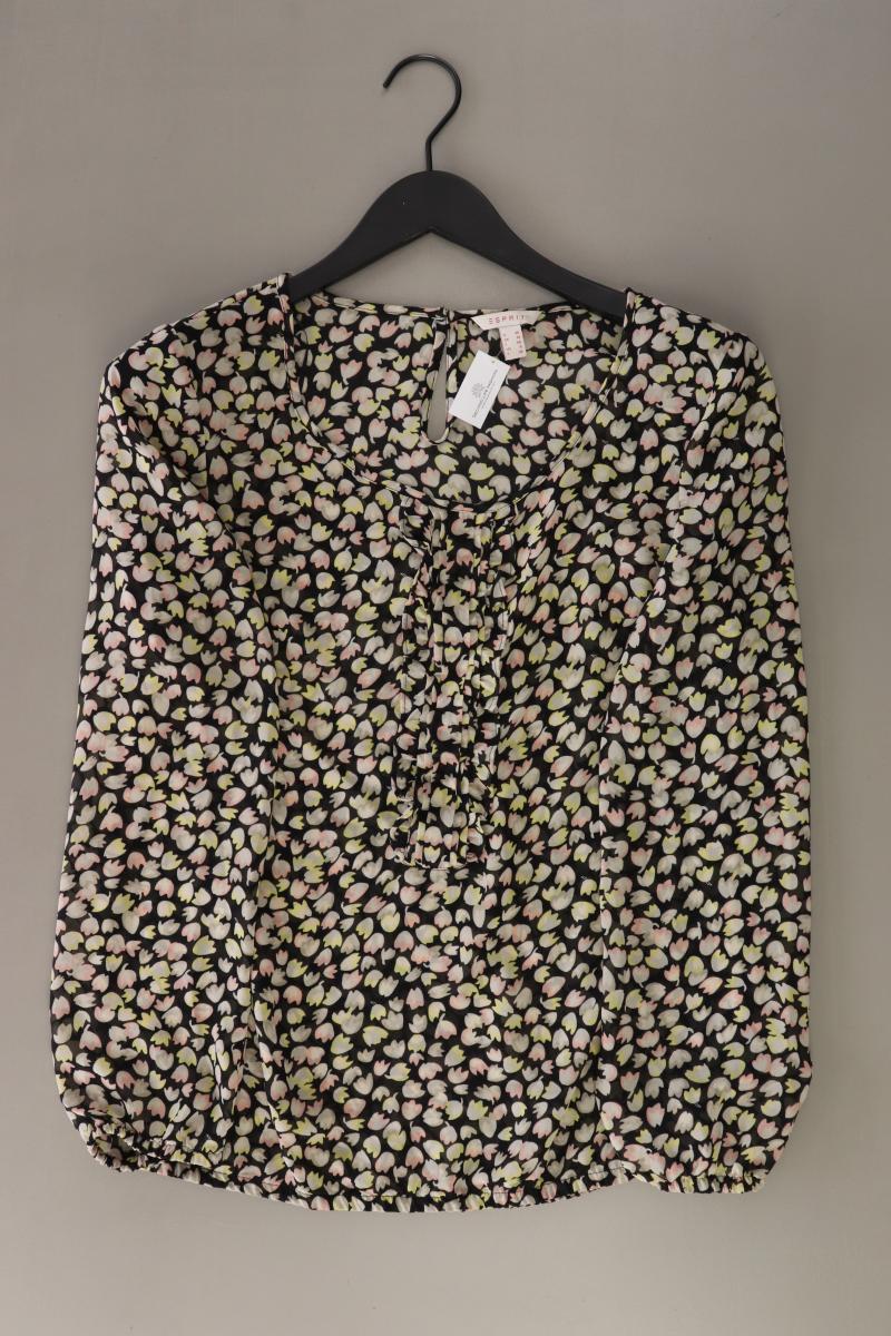 Esprit Rüschenbluse Gr. 36 Langarm mehrfarbig
