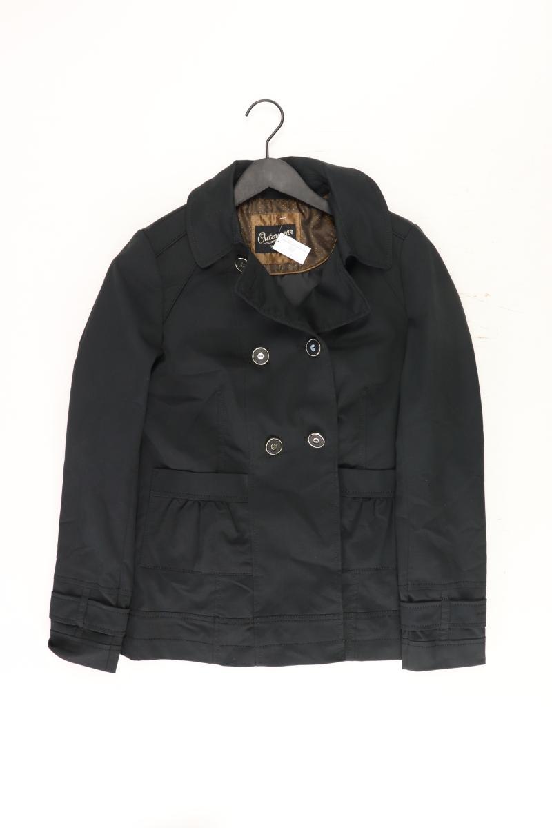 Trenchcoat Gr. 38 schwarz aus Baumwolle