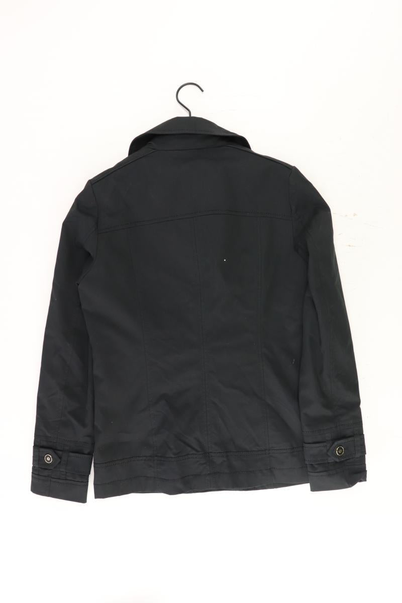 Trenchcoat Gr. 38 schwarz aus Baumwolle