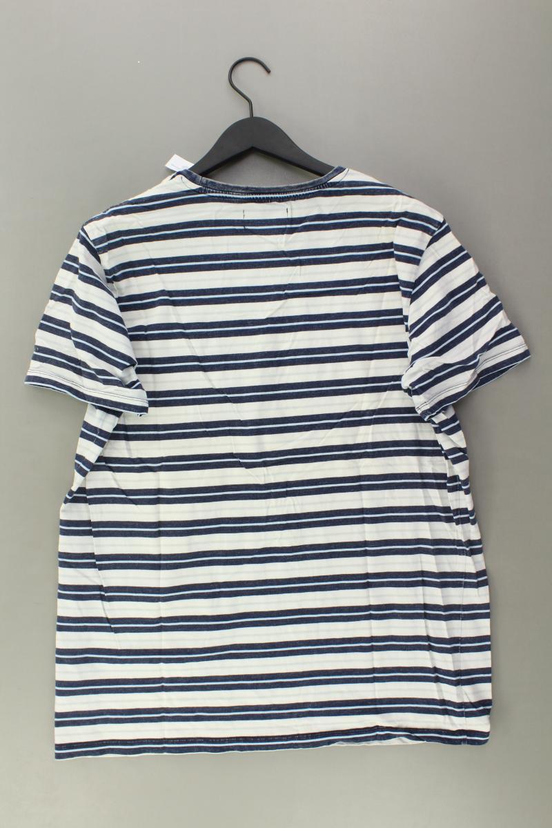 Esprit Ringelshirt für Herren Gr. XXL gestreift Kurzarm mehrfarbig aus Baumwolle