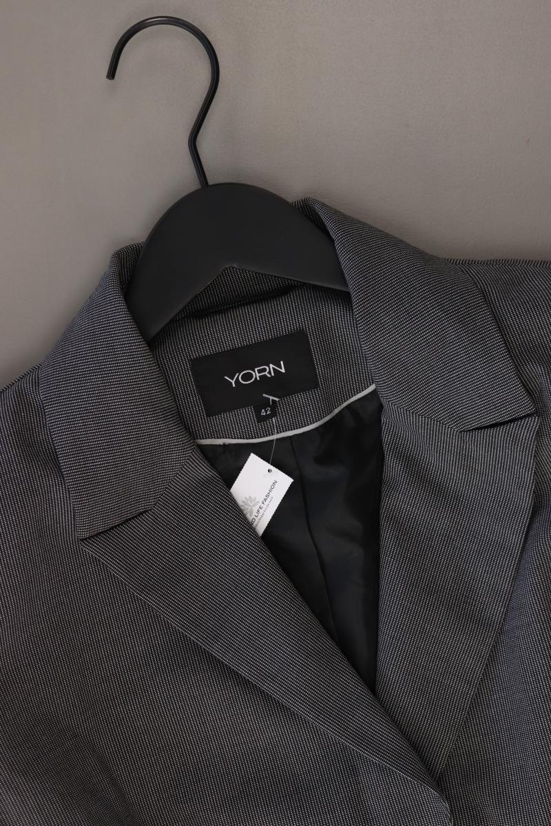 YORN Classic Blazer Gr. 42 grau aus Polyester