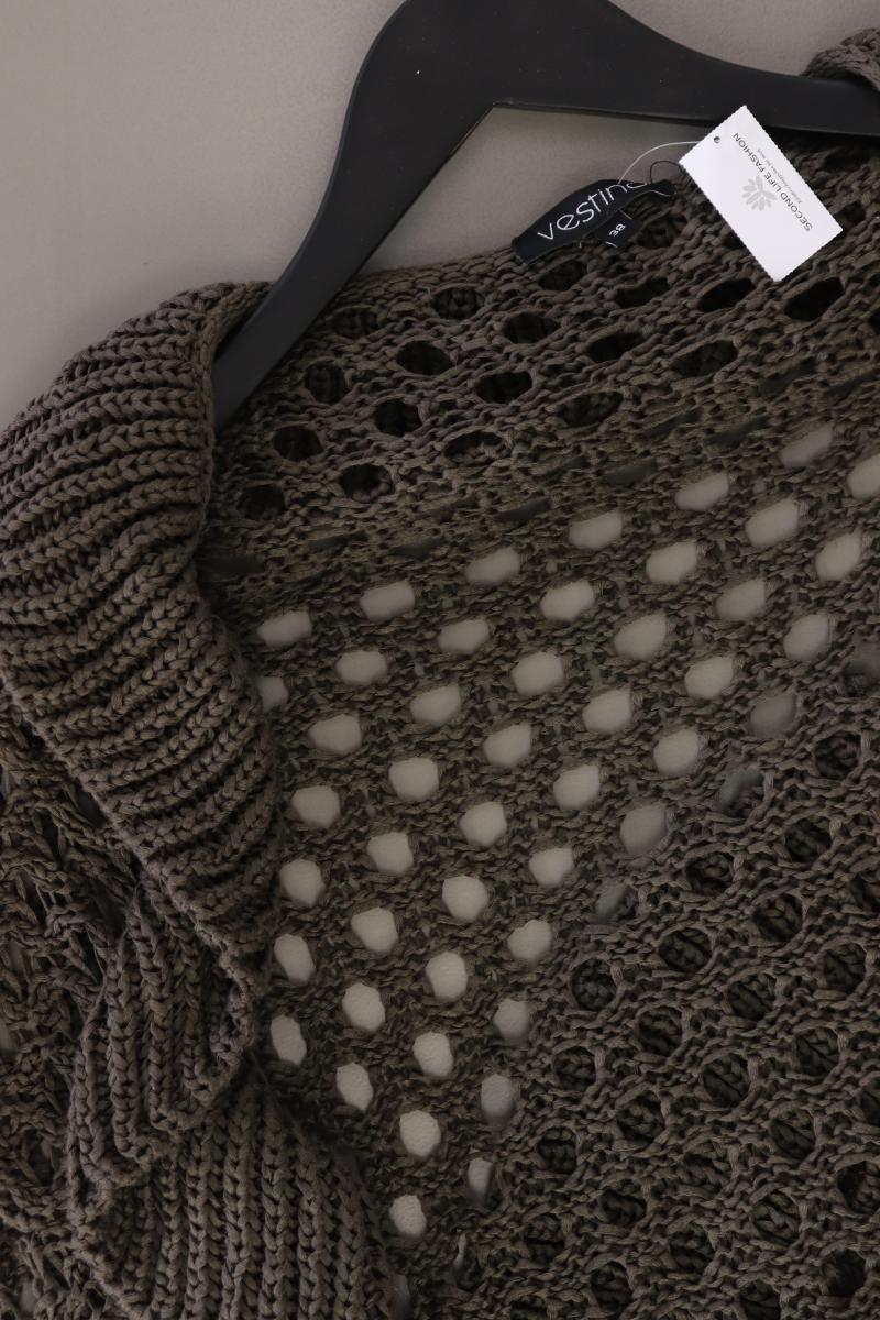 Vestino Strickjacke Gr. 38 Kurzarm braun
