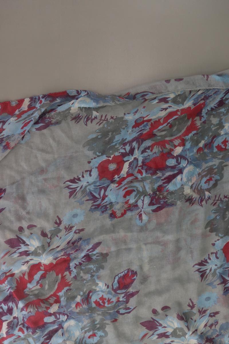 Tuch mit Blumenmuster grau