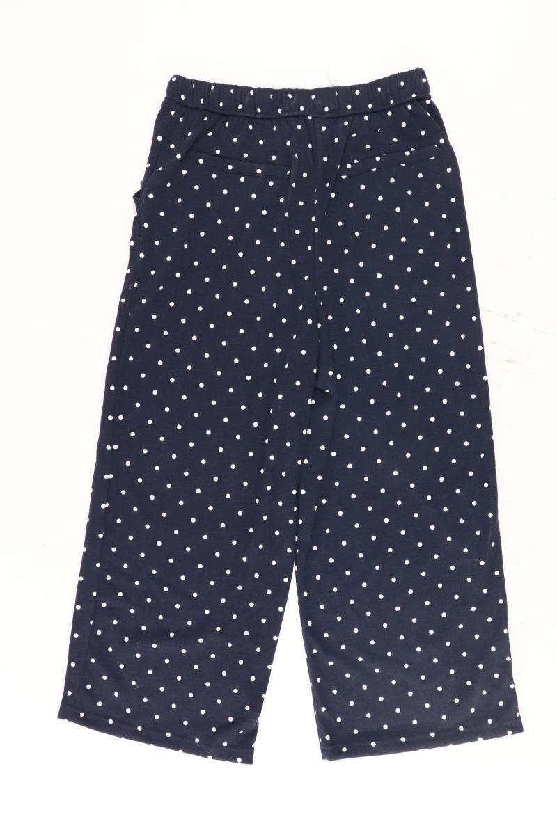 Gina Collection Hose Gr. 38 gepunktet neuwertig blau aus Polyester