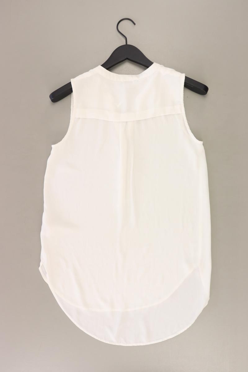 H&M Ärmellose Bluse Gr. 34 weiß aus Polyester