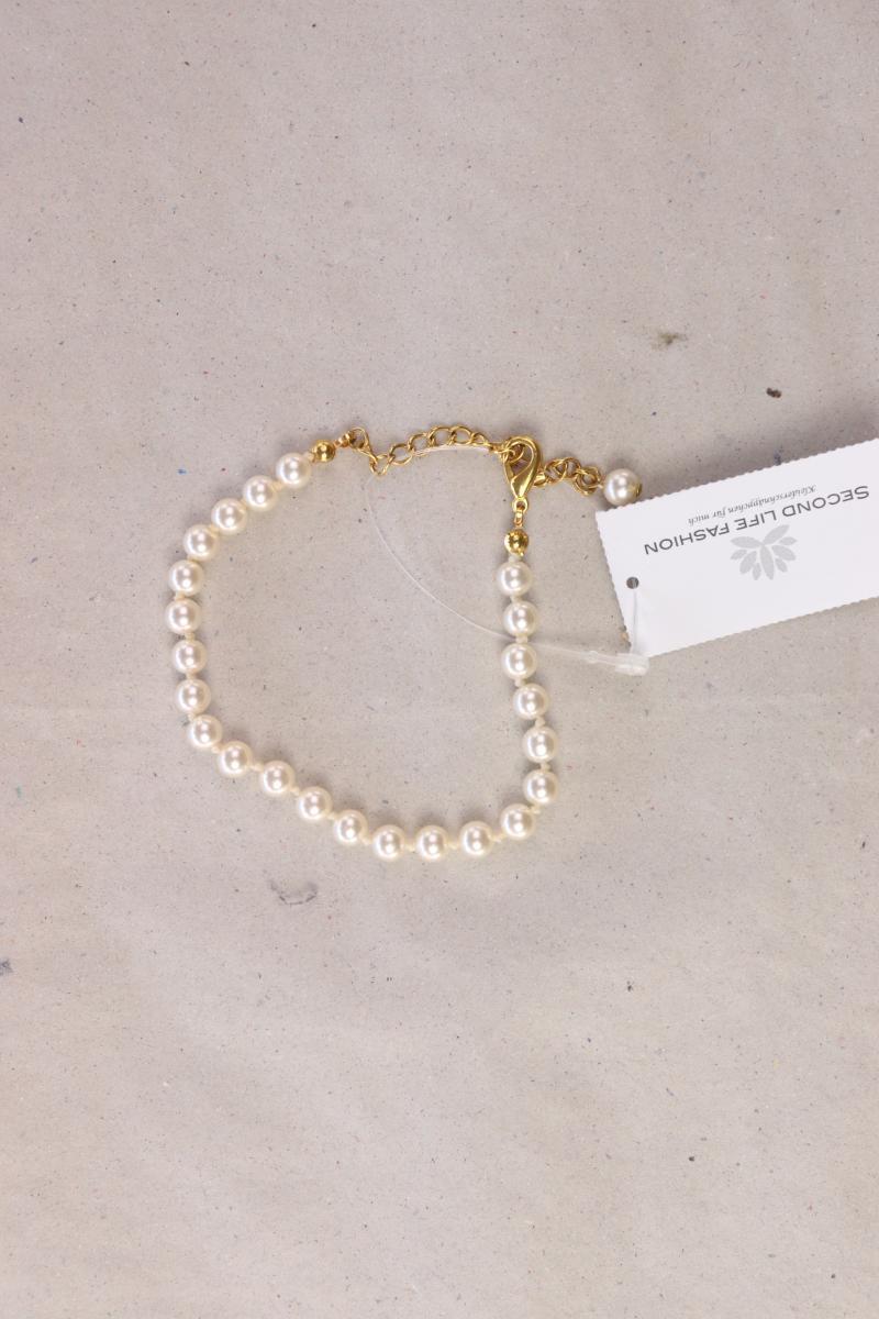 Perlenarmband creme