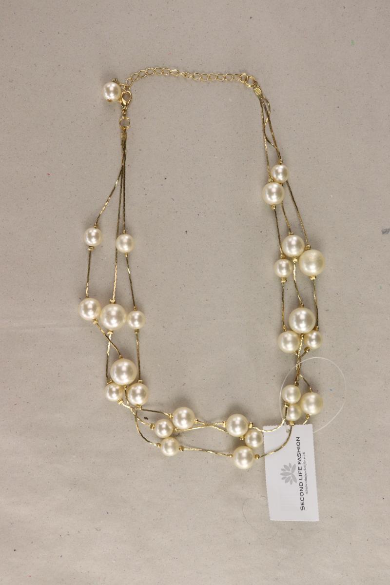Perlenkette gold
