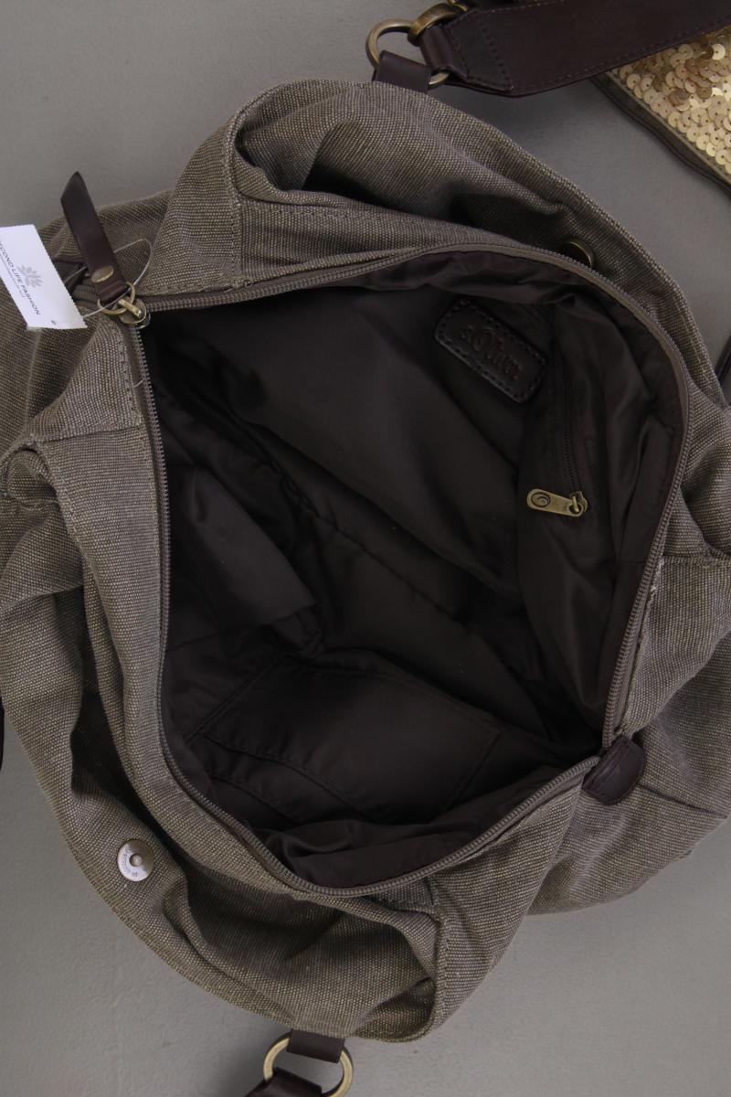 s.Oliver Henkeltasche mit Pailletten braun