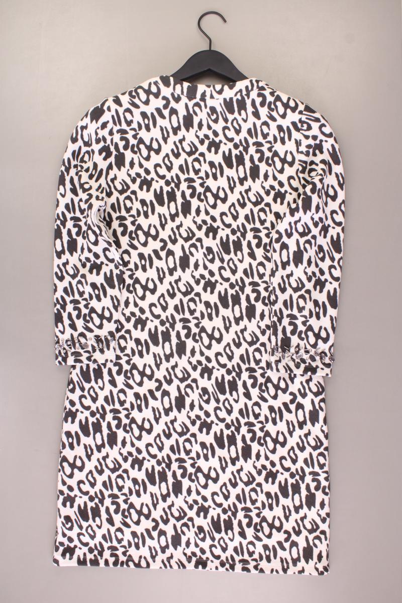 K Design Langarmkleid Gr. M mit Tierdruck neuwertig creme aus Polyester