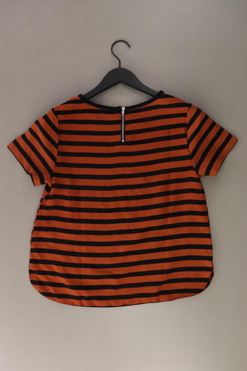 Esmara Bluse Gr. 38/40 gestreift Kurzarm braun aus Polyester