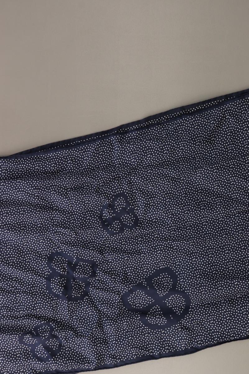 Schal gepunktet blau